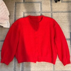 Daily Drills Red Women's Cardigan